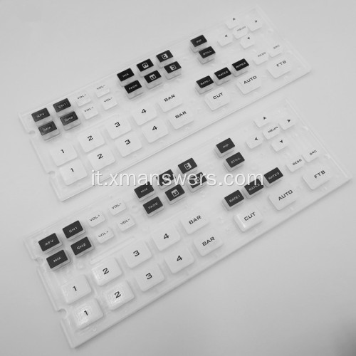 Tastierino per tasti della tastiera in gomma siliconica per stampa serigrafica